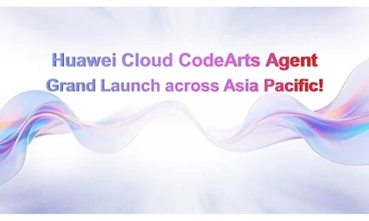Huawei Cloud CodeArts Agent launch graphic for Asia Pacific