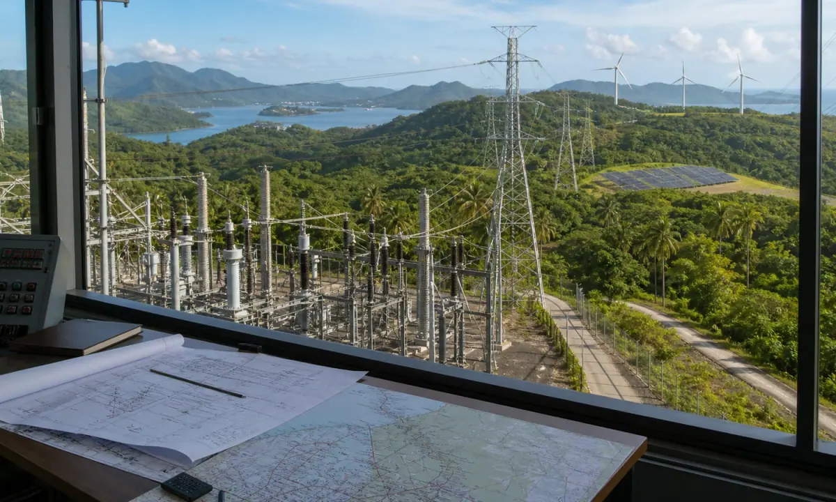 Renewable-energy infrastructure operations in a Southeast Asian project context.