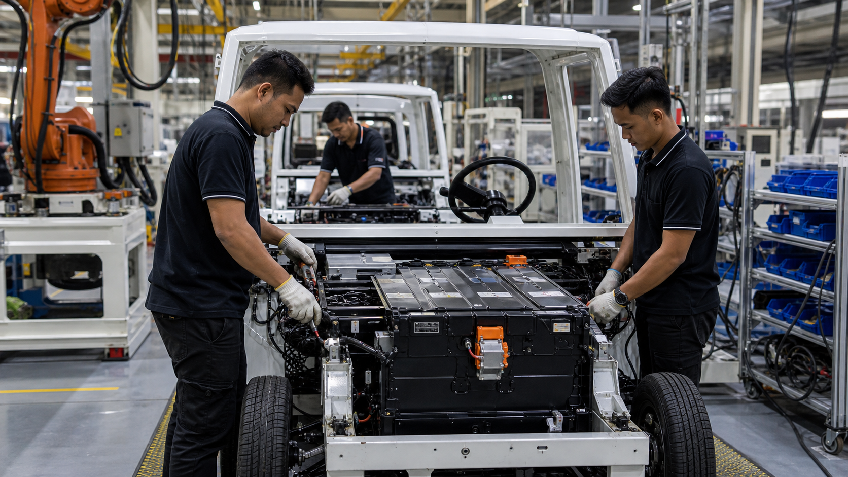 Story-specific raster photograph illustrating DOF welcomes EO that will boost local EV manufacturing.