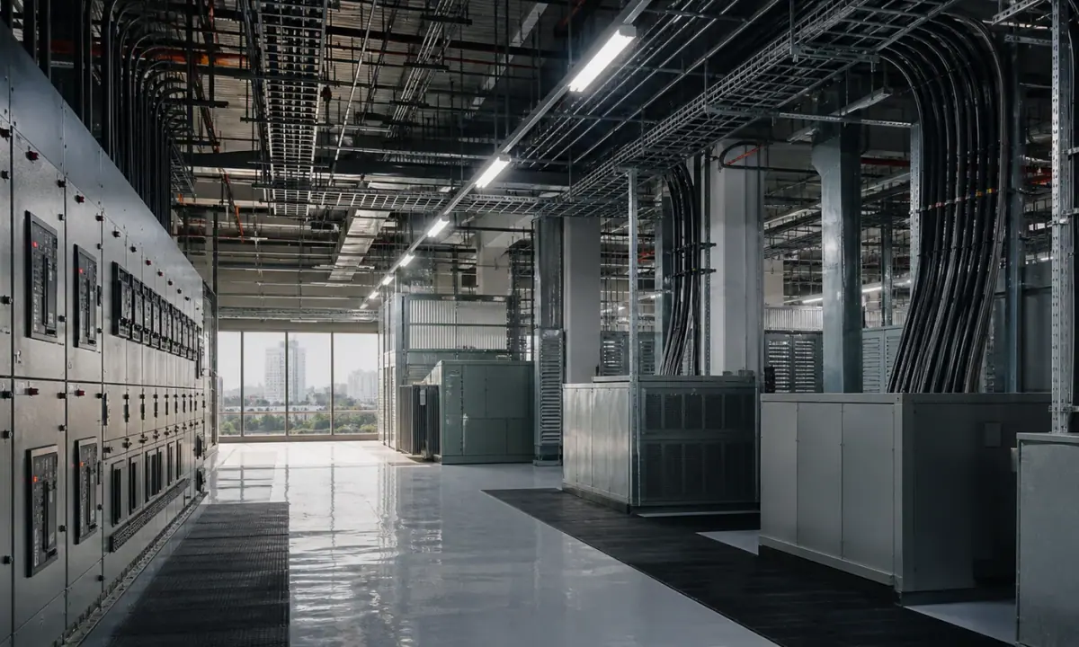 Data-centre electrical infrastructure and power-distribution equipment.