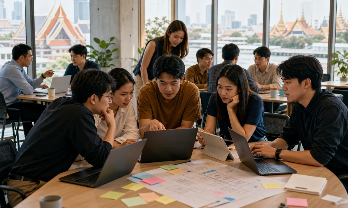 AI-generated editorial illustration for Thailand launches eight-week AI accelerator for 10 startups with OpenAI