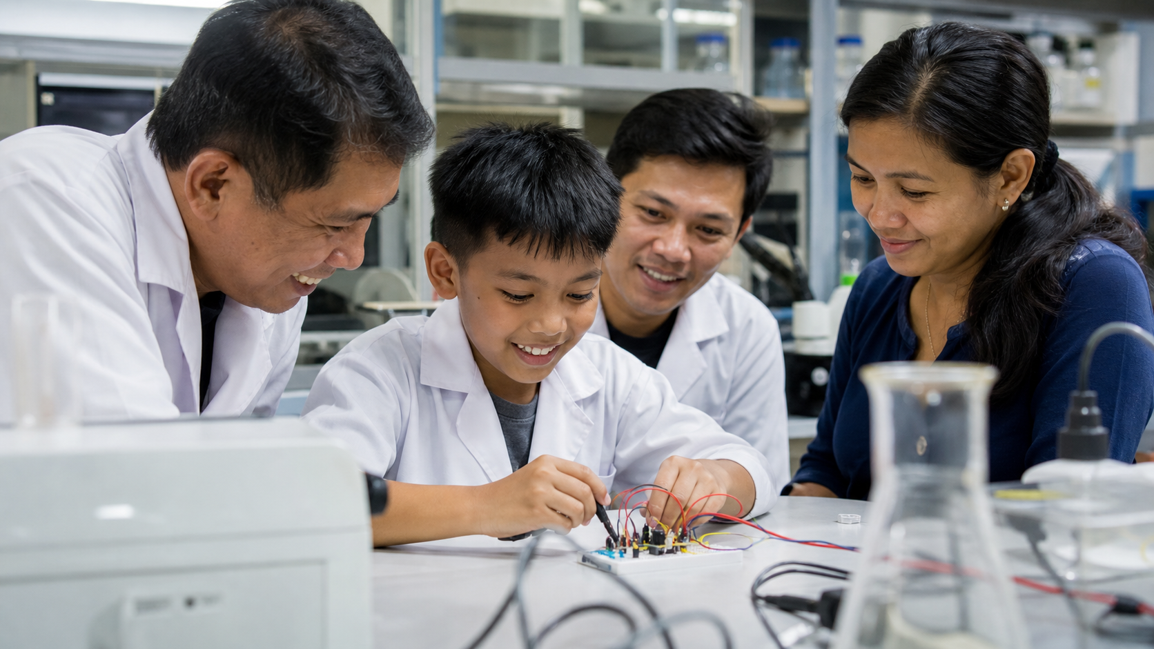 Story-specific raster photograph illustrating DOST opens doors for 9-year-old Batangueño to realize dream of becoming inventor.